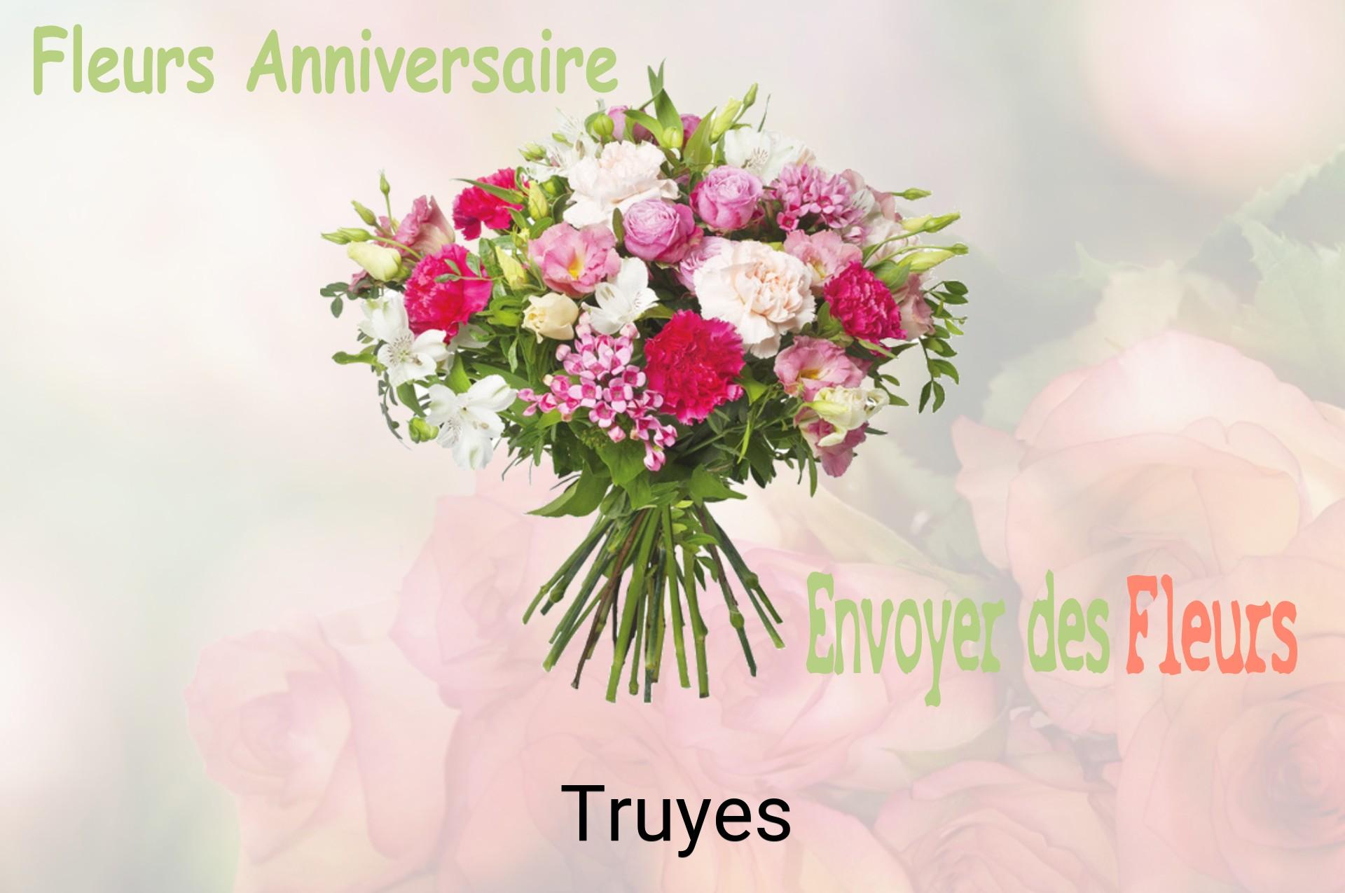 Bouquet de fleurs d’anniversaire livré à Truyes