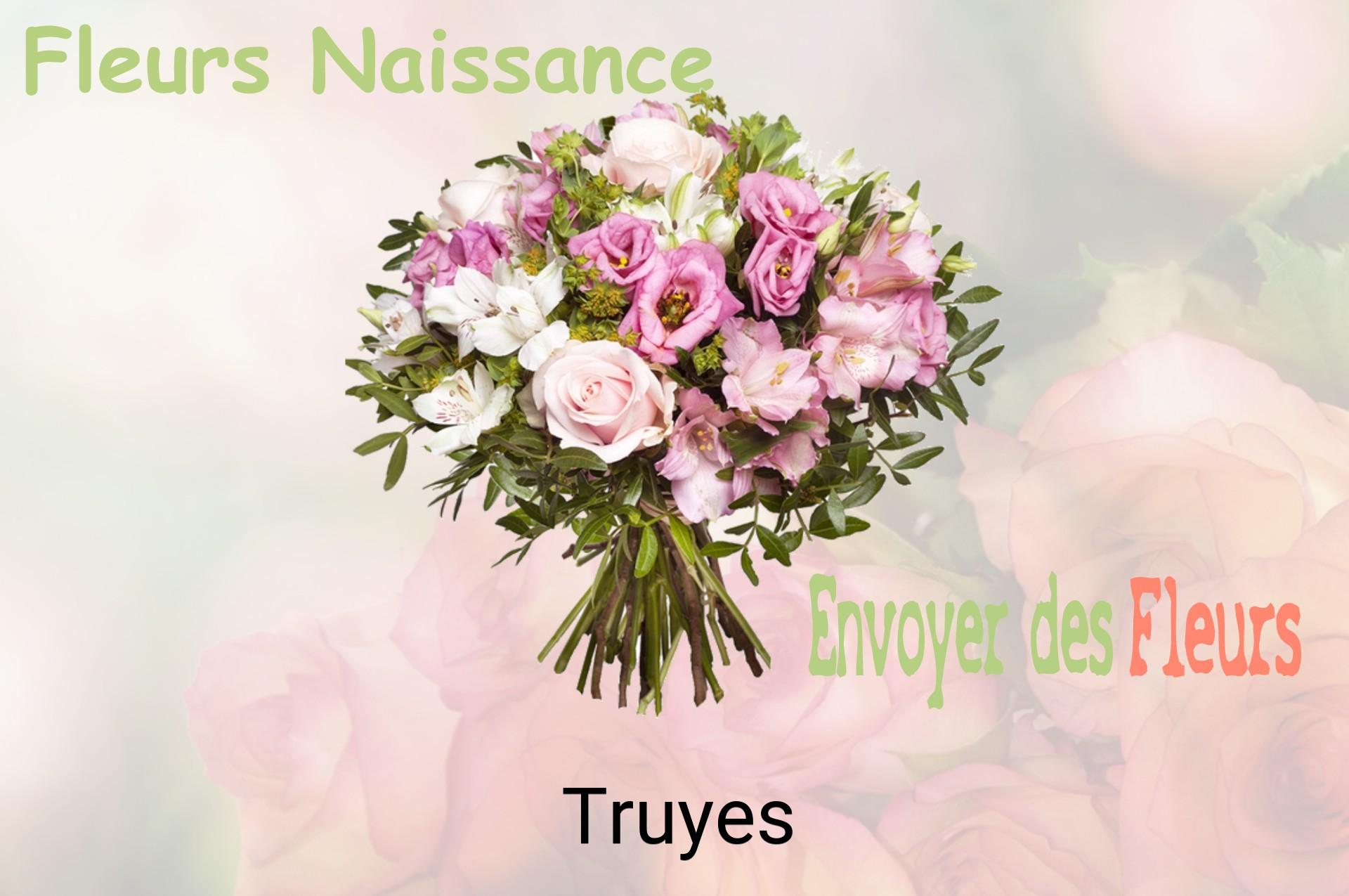 Bouquet de fleurs de naissance livré à Truyes